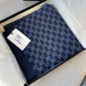 Gucci scarf sogi 33x175 Blue